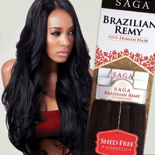 Saga Brazilian Remy 100% Human Hair Yaky 10s"